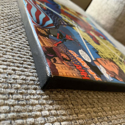 Spiderman | Comic Collage | 8x10 | ORIGINAL - Spiderman | Comic Collage | 8x10 | ORIGINAL - Dorrin Gingerich Art - Spiderman 1 | 8x10 | Mod Podge on Canvas Dorrin Gingerich Art
