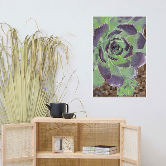 Succulent | Paper Art Print - Succulent | Paper Art Print - Dorrin Gingerich Art - Succulent | Paper Art Print Dorrin Gingerich Art