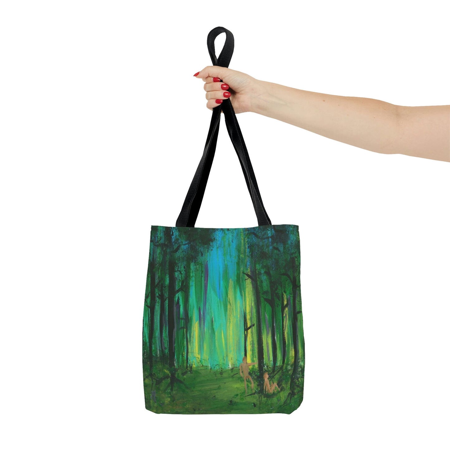 Two Men in Forest Tote Bag - Two Men in Forest Tote Bag - Dorrin Gingerich Art - Two Men in Forest Tote Bag Dorrin Gingerich Art