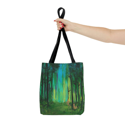 Two Men in Forest Tote Bag - Two Men in Forest Tote Bag - Dorrin Gingerich Art - Two Men in Forest Tote Bag Dorrin Gingerich Art