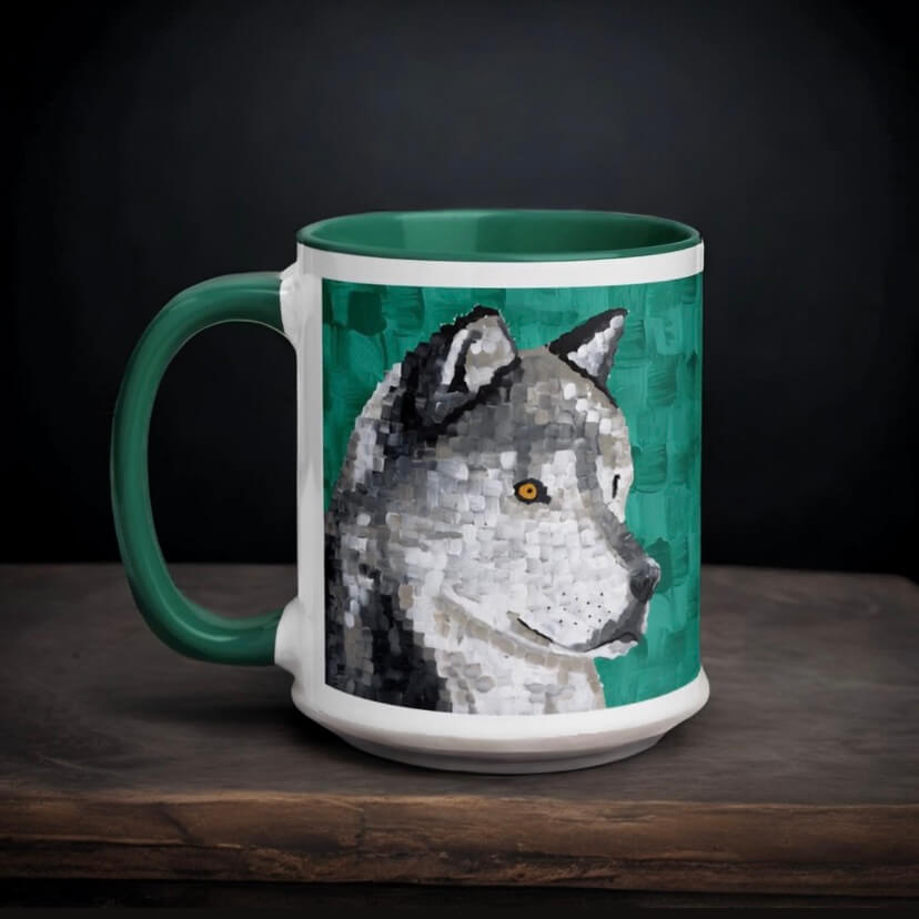 Wolf Mug - Dorrin Gingerich Art