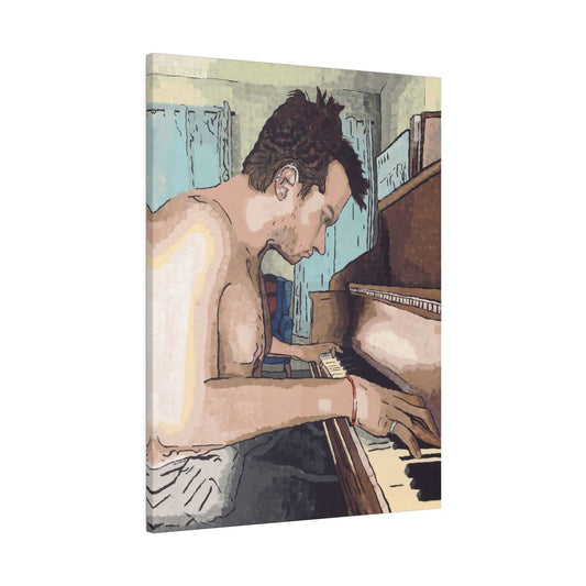 Ivory Keys canvas art print — stylish modern wall art decor for home or office.
