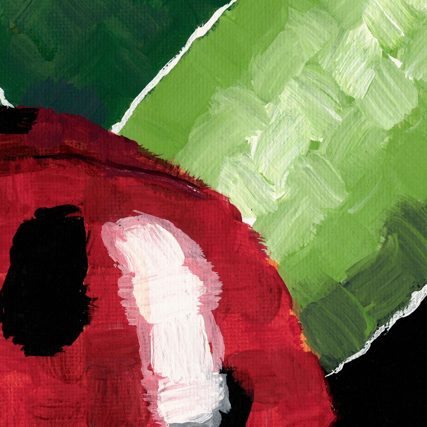 Ladybug on Grass Dorrin Gingerich Art