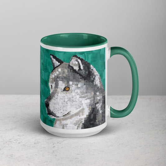 Wolf 1 Mug Dorrin Gingerich Art