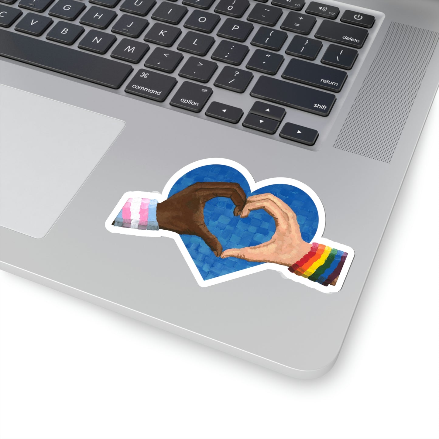 Loving Pride Heart Stickers Dorrin Gingerich Art