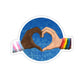 Loving Pride Circle Stickers Dorrin Gingerich Art