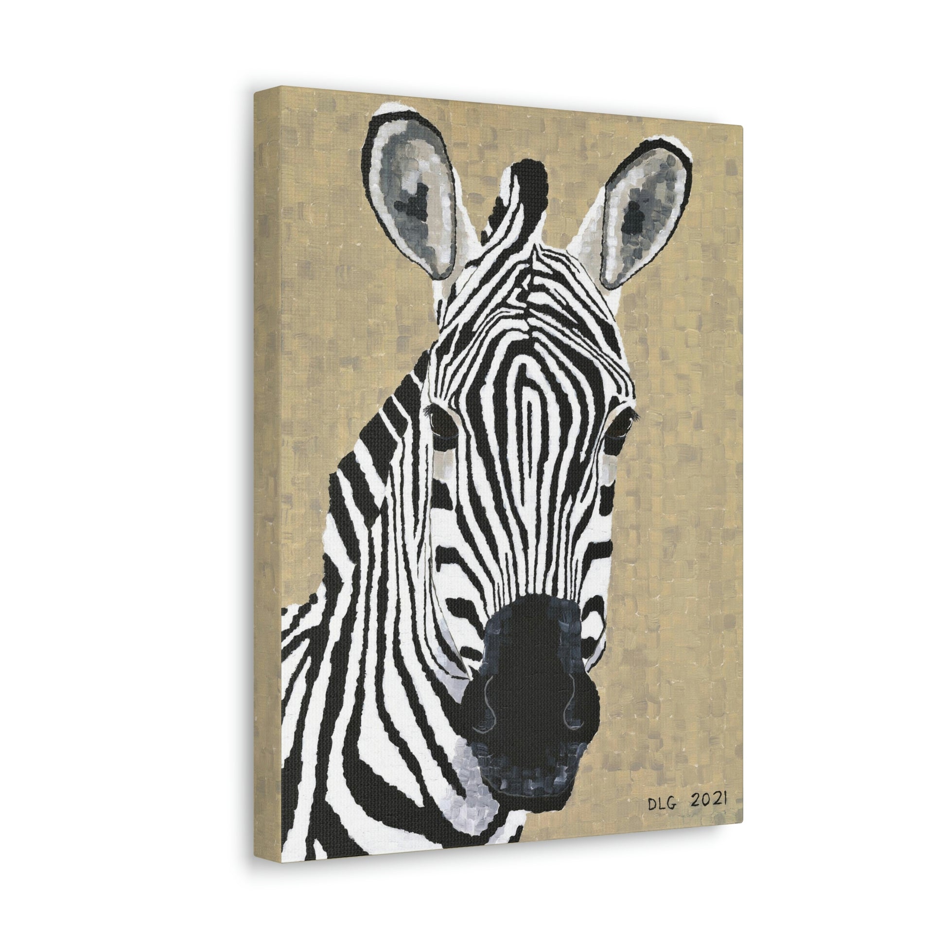 Zebra 1 Canvas Print Dorrin Gingerich Art