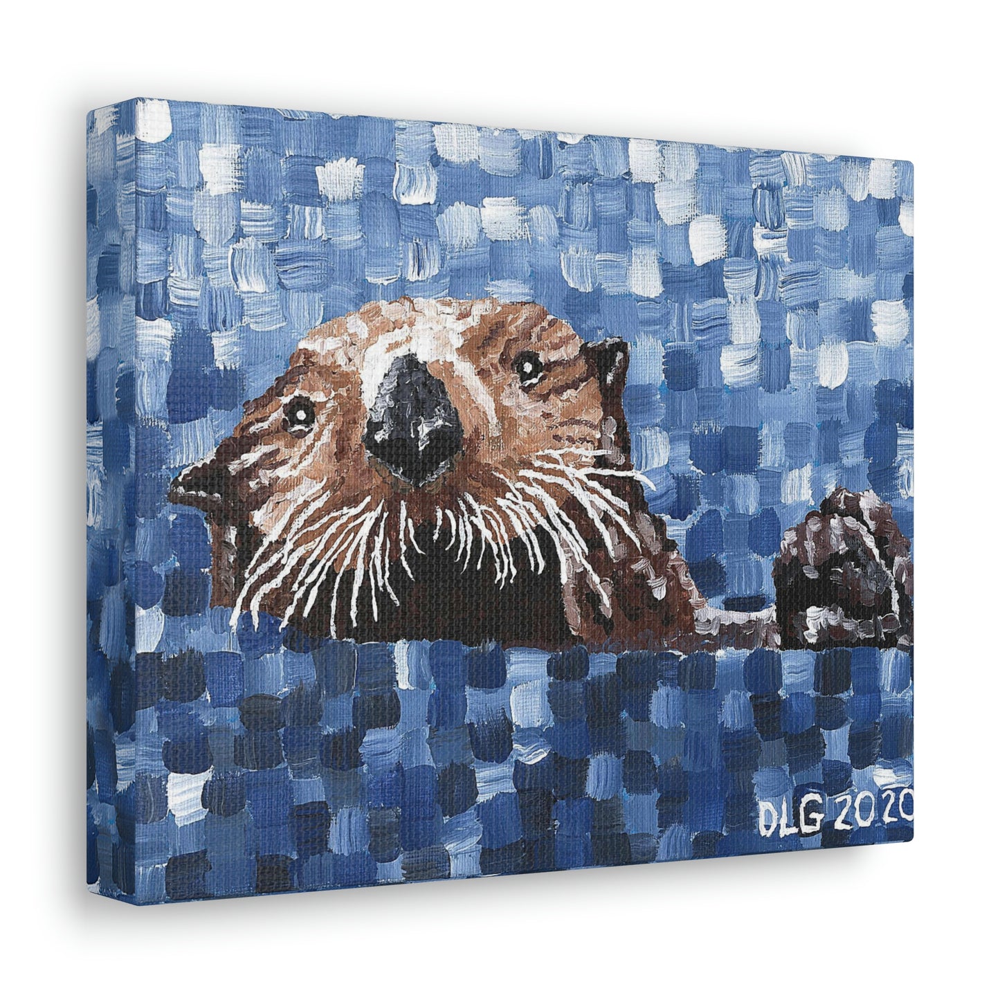 Otter 1 Canvas Print Dorrin Gingerich Art