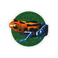 Dart Frog 1 Circle Stickers Dorrin Gingerich Art