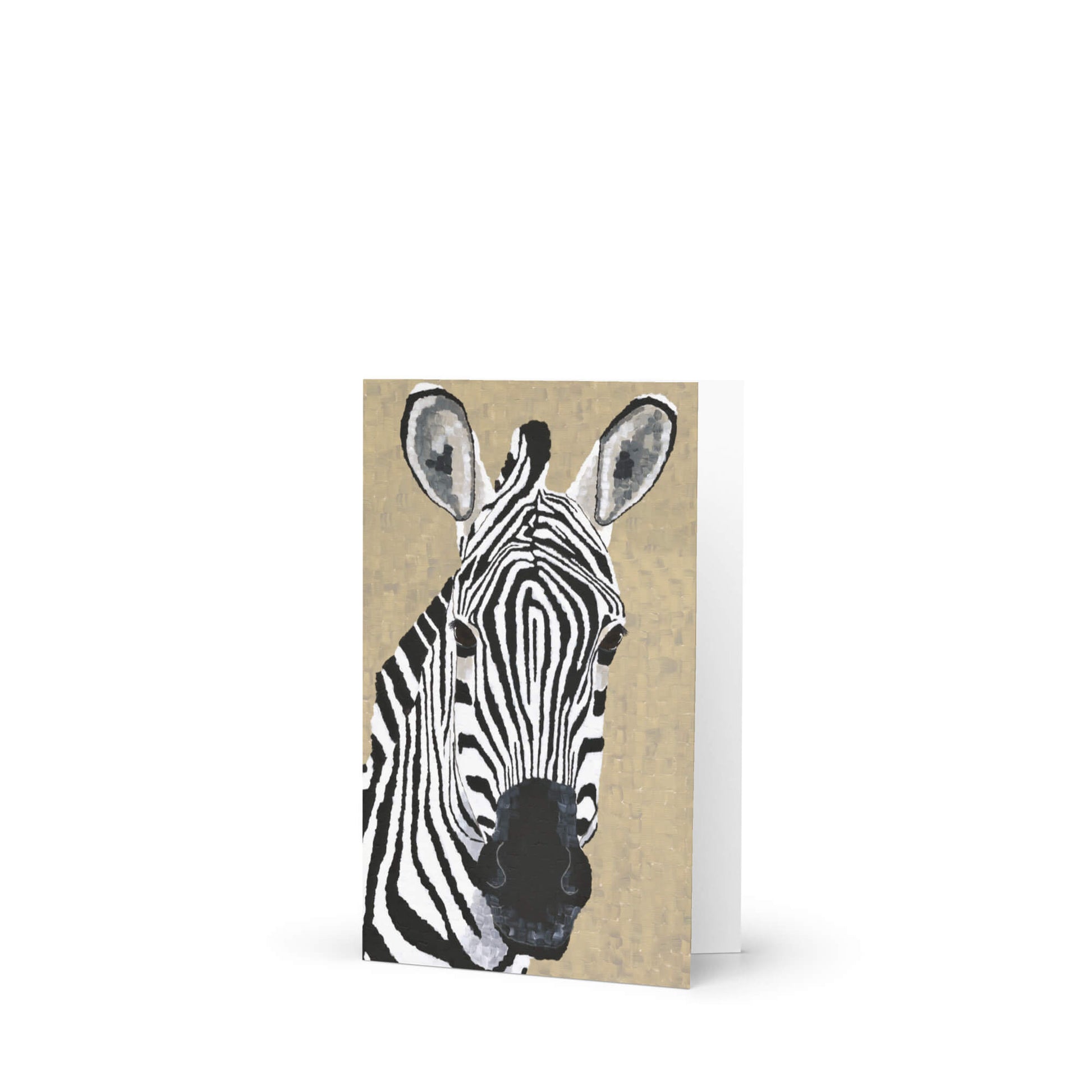 Zebra 1 Greeting Cards Dorrin Gingerich Art