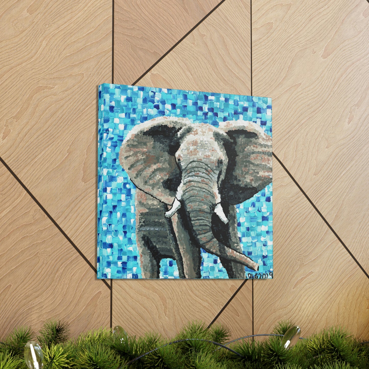 Elephant 1 Canvas Print Dorrin Gingerich Art
