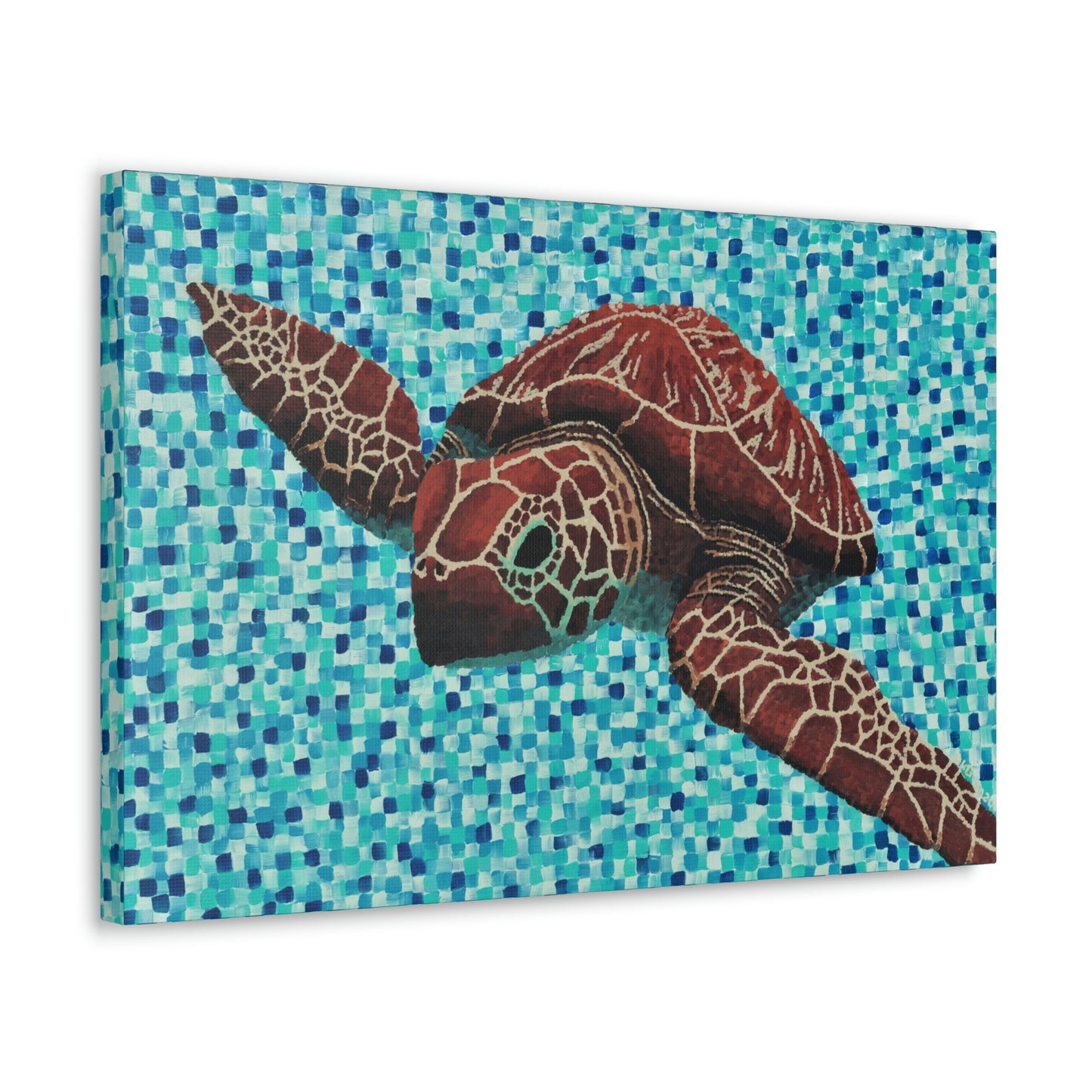 Sea Turtle 1 Canvas Print Dorrin Gingerich Art