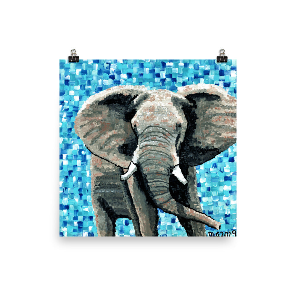 Elephant 1 Matte Print Dorrin Gingerich Art