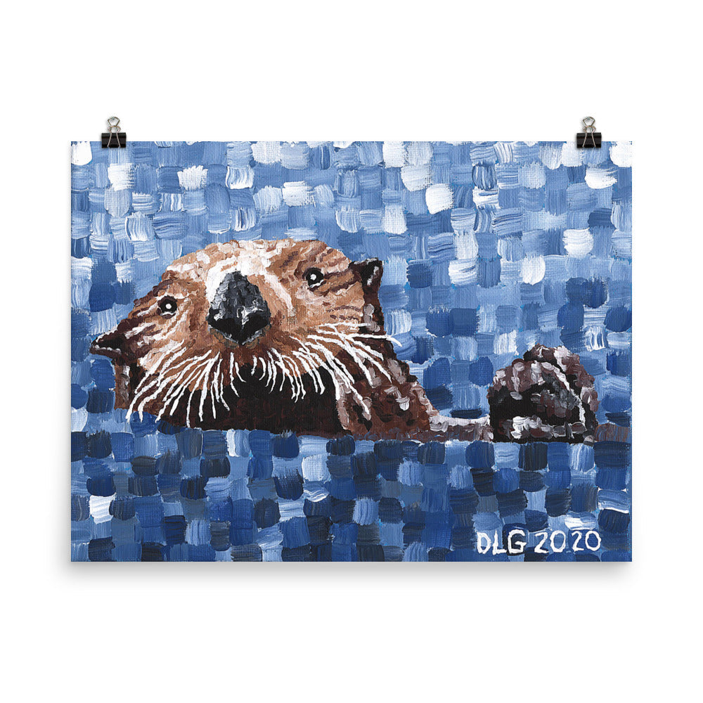 Otter 1 Matte Print Dorrin Gingerich Art